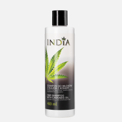 India Cosmetics - Szampon do włosów z olejem z konopi 400ml